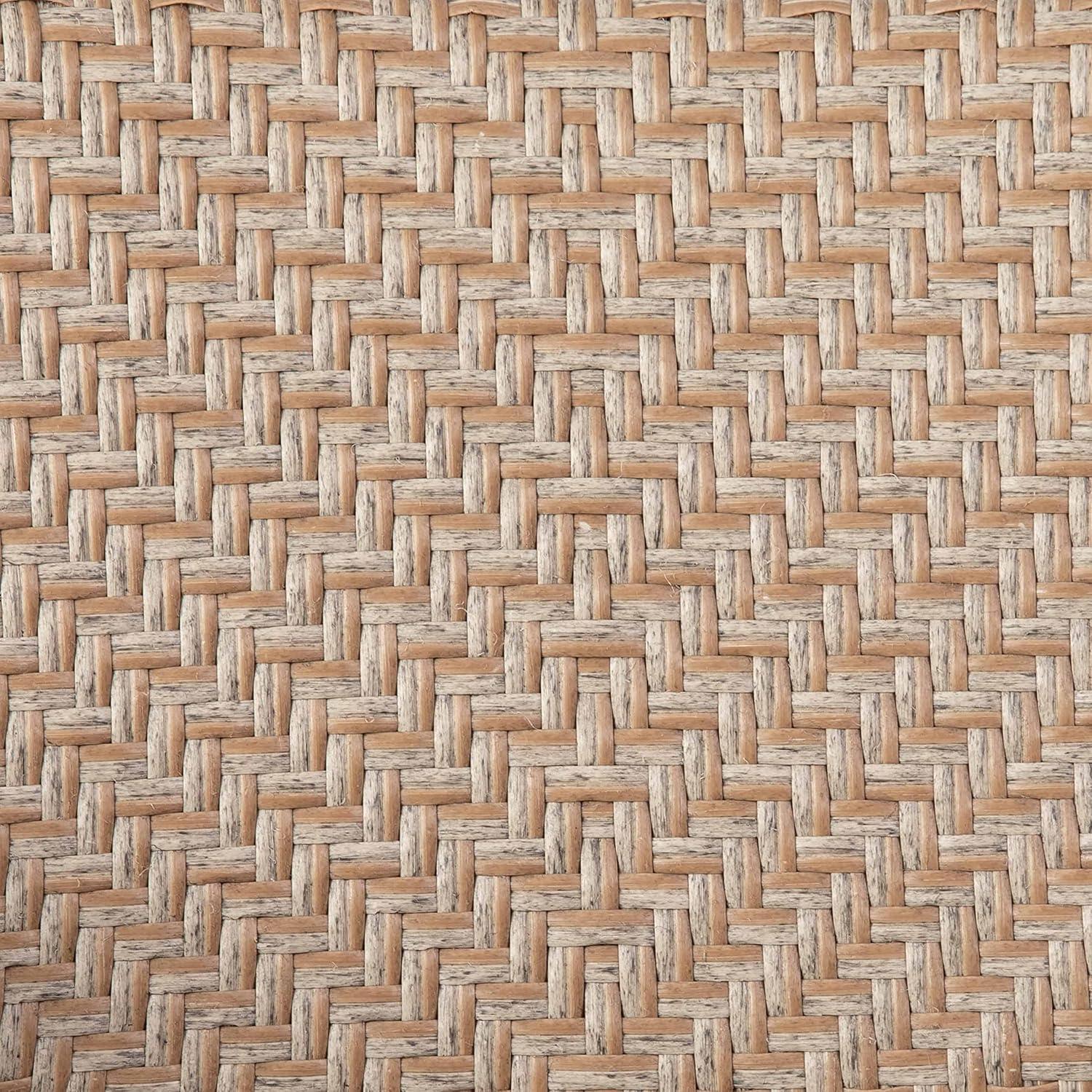 imageFlash Furniture Jace Commercial Grade Stacking Weather PE Rattan Wicker Patio Dining Chair Set of 1 NaturalNatural