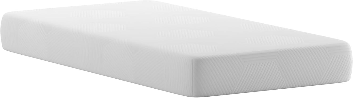 imageFlash Furniture Jasmine 8 Inch Green Tea Memory Foam Mattress Charcoal Infused Supportive Pressure Relief CertiPURUS Certified Foam Twin Mattress in a Box WhiteTwin