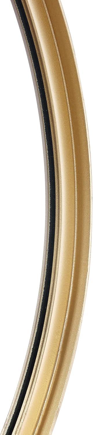 imageFlash Furniture Jennifer Metal Framed Wall Large Accent Mirror for Bathroom Vanity Entryway Dining Living Room 275quot Round GoldGold