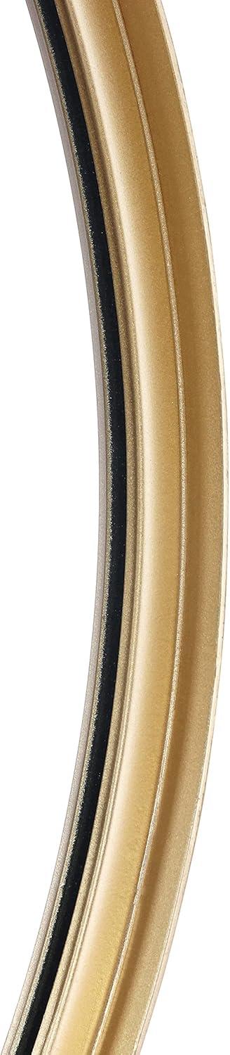 imageFlash Furniture Jennifer Metal Framed Wall Large Accent Mirror for Bathroom Vanity Entryway Dining Living Room 275quot Round GoldGold