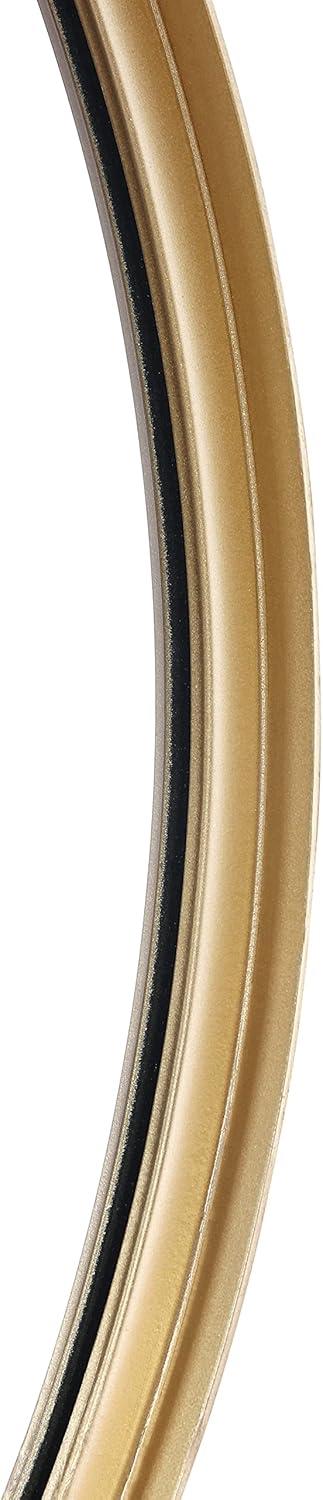 imageFlash Furniture Jennifer Metal Framed Wall Large Accent Mirror for Bathroom Vanity Entryway Dining Living Room 275quot Round GoldGold