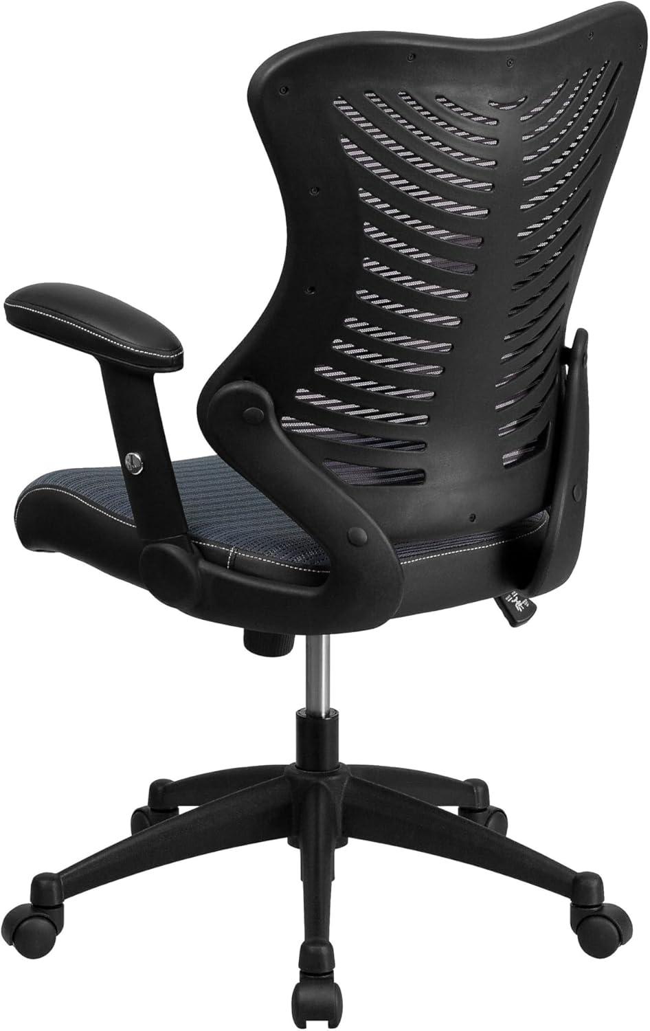 imageFlash Furniture Kale High Back Designer White Mesh Executive Swivel Ergonomic Office Chair with Adjustable ArmsGray Mesh