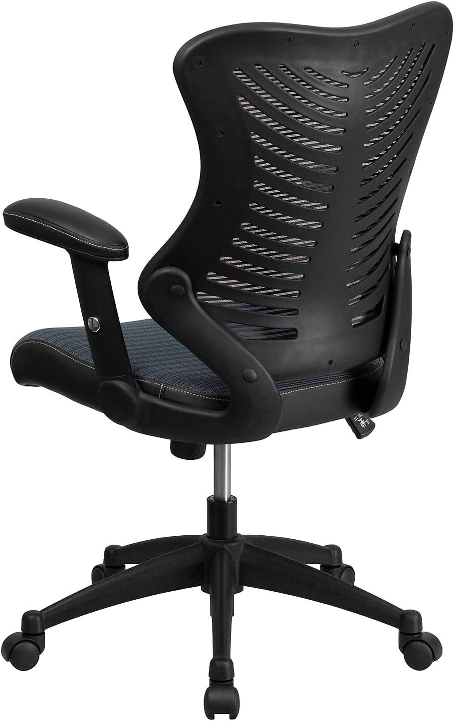 imageFlash Furniture Kale High Back Designer White Mesh Executive Swivel Ergonomic Office Chair with Adjustable ArmsGray Mesh