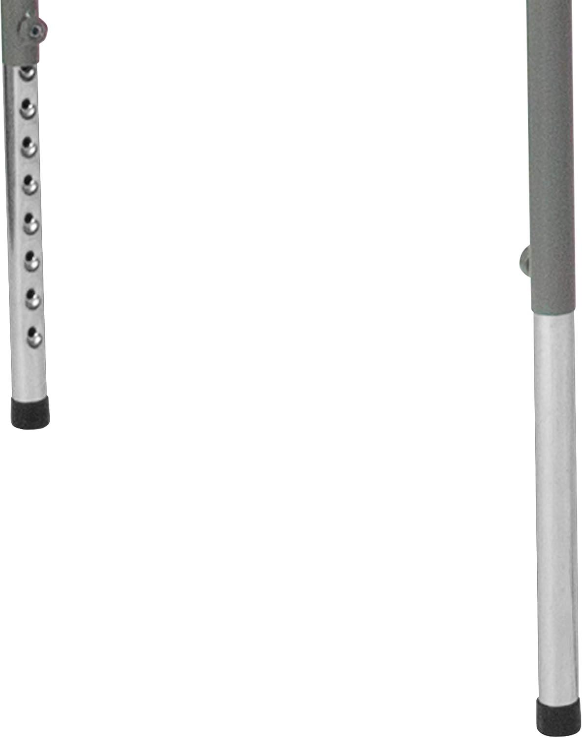 imageFlash Furniture Kathryn 279Foot Square Height Adjustable Granite White Plastic Folding Table