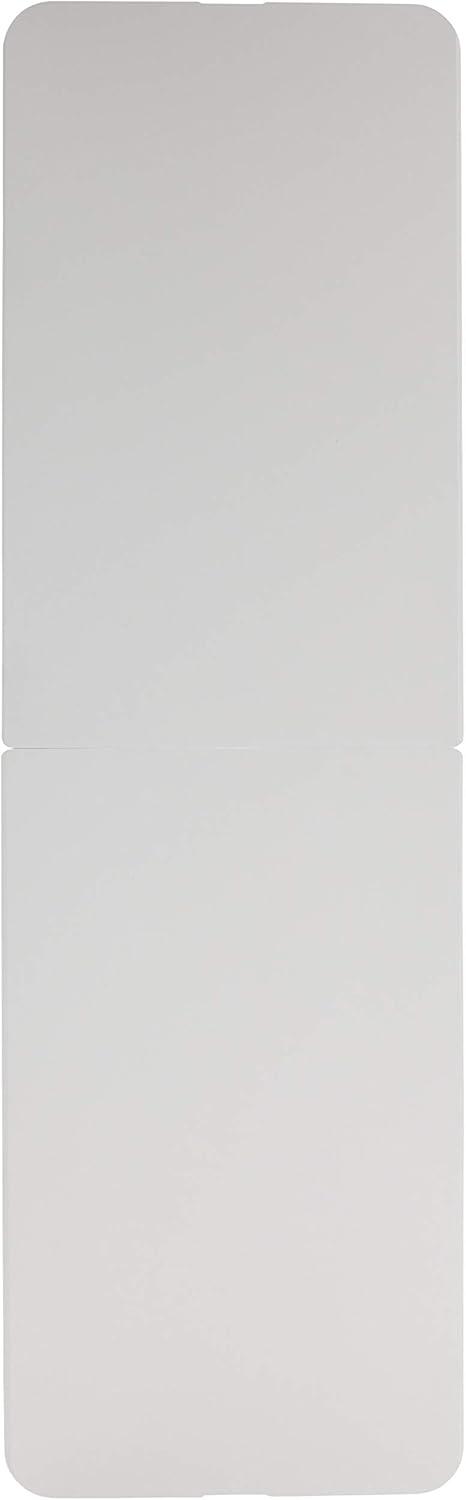 imageFlash Furniture Kathryn 8 Rectangular Plastic Folding Event Table with Carrying Handle BiFold Portable Banquet Table for IndoorOutdoor Events Granite White 30quotW x 96quotL
