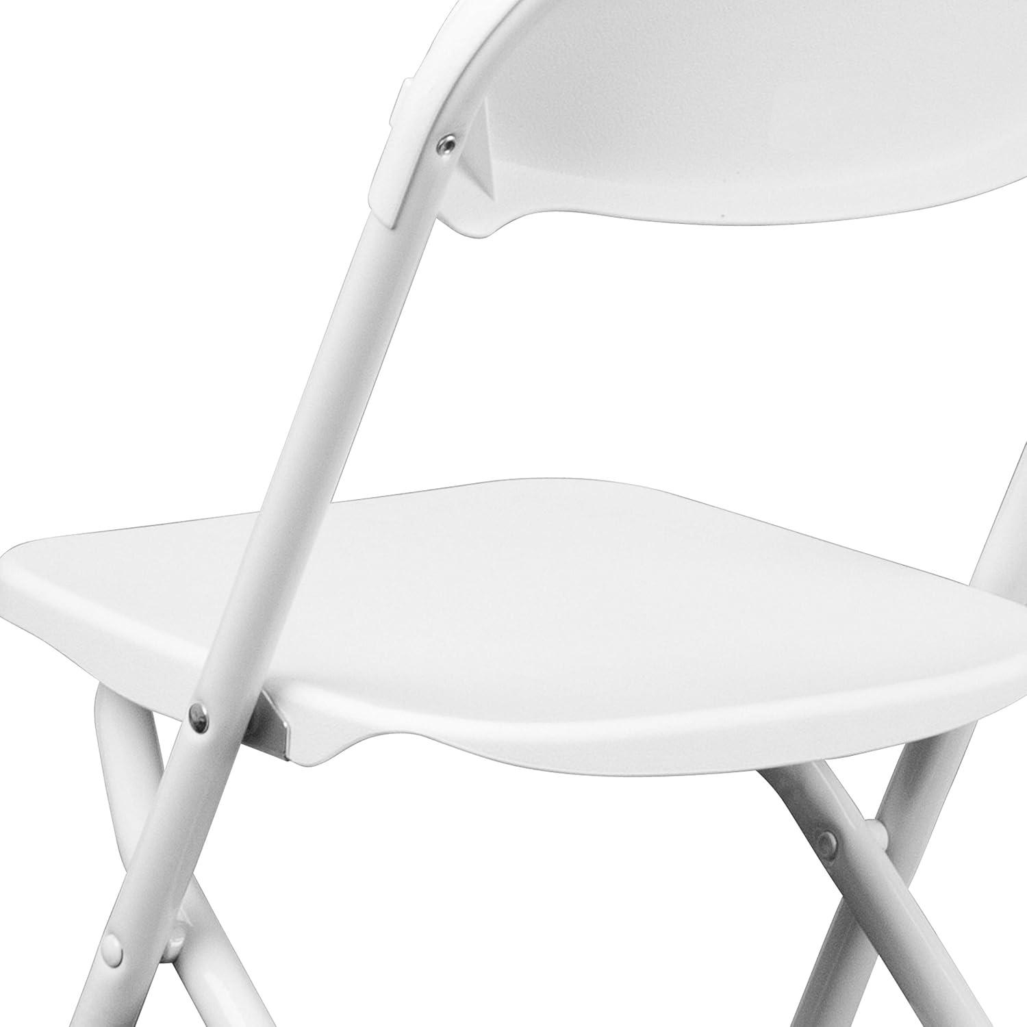 imageFlash Furniture Kids White Plastic Folding ChairWhite