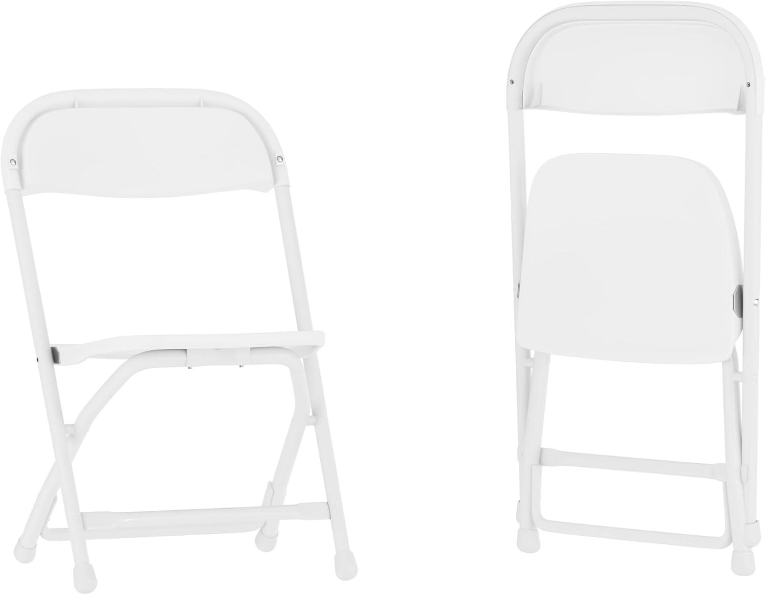imageFlash Furniture Kids White Plastic Folding ChairWhite