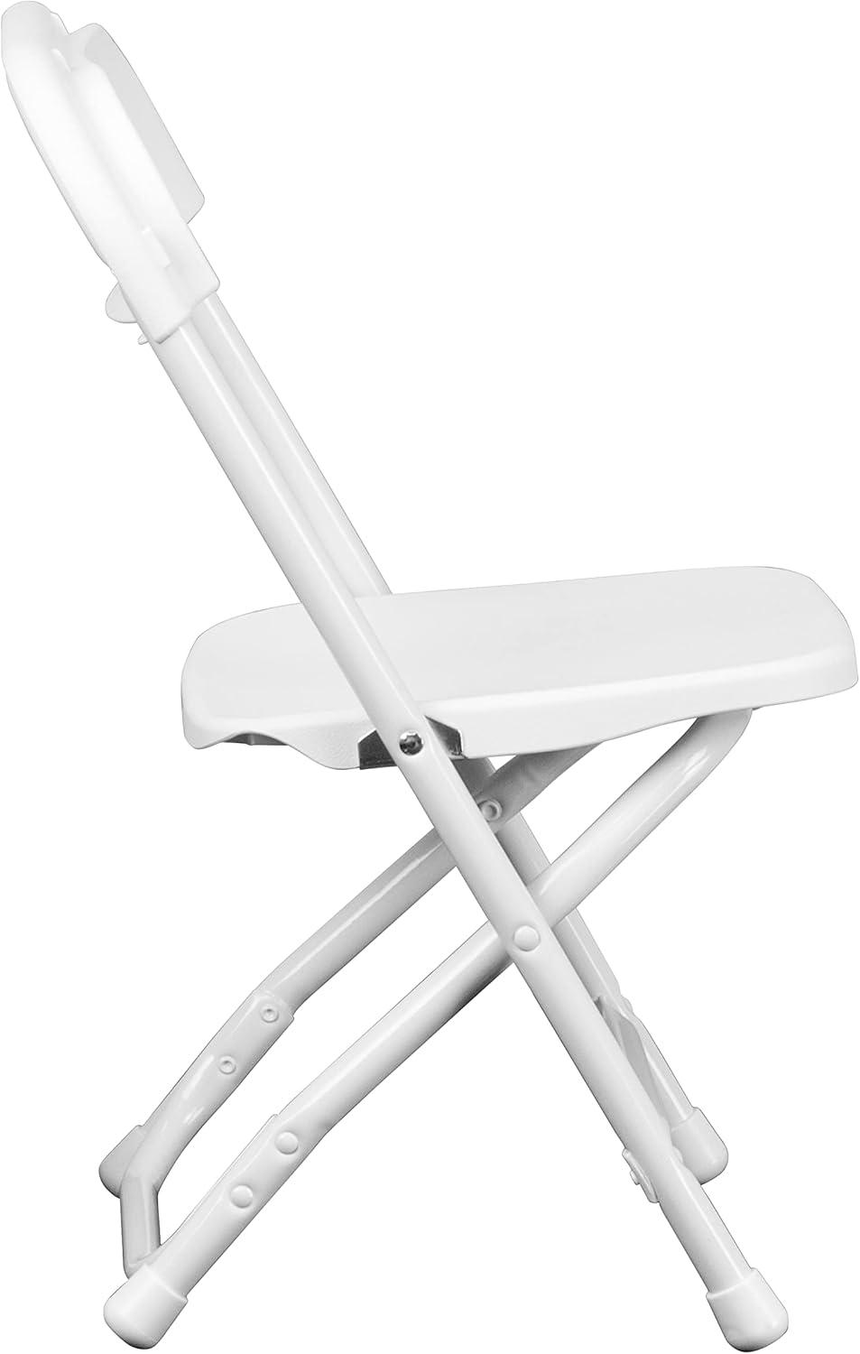 imageFlash Furniture Kids White Plastic Folding ChairWhite