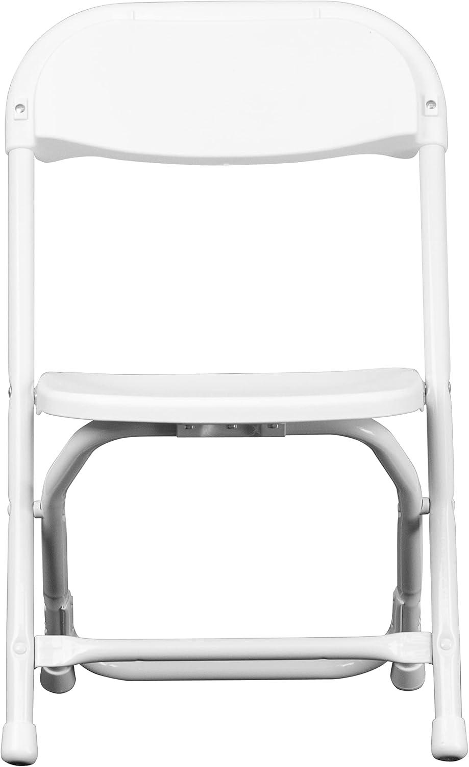 imageFlash Furniture Kids White Plastic Folding ChairWhite