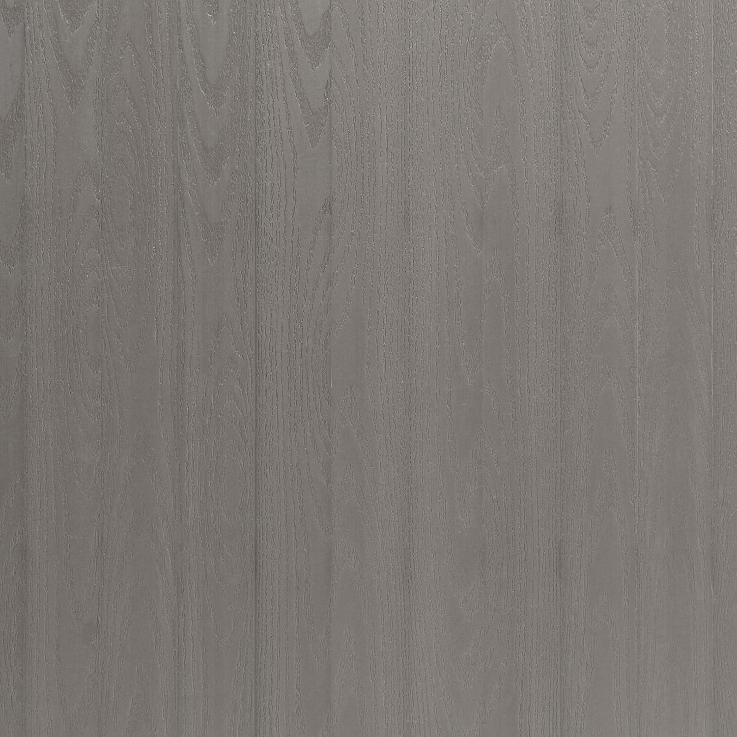 imageFlash Furniture Lark Outdoor Stackable Side Chair with Faux Teak Poly Slats Set of 2Gray Wash Teak