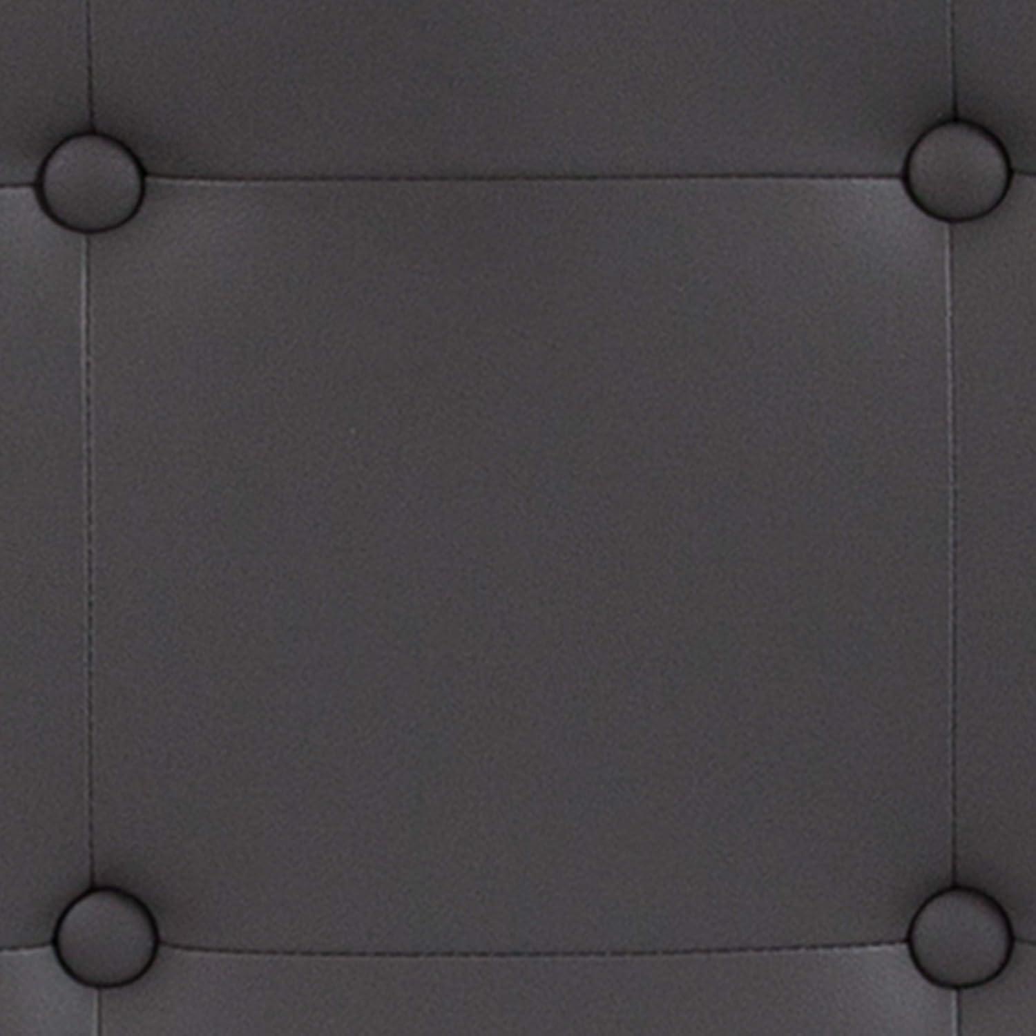 imageFlash Furniture Lennox Tufted Upholstered Full Size Headboard in Black VinylGray
