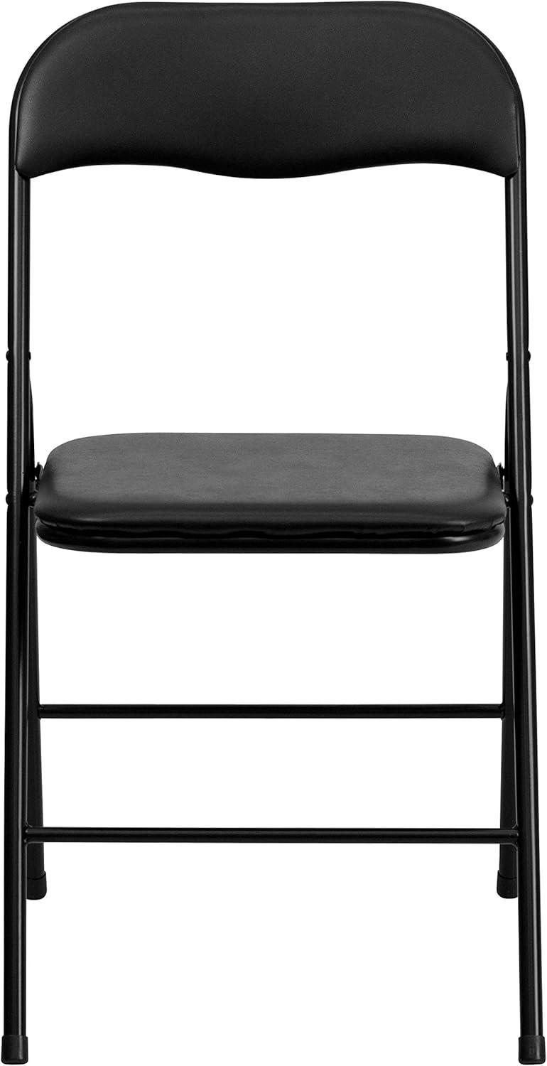 imageFlash Furniture Madison 5Piece Folding Card Table and Chairs Set Portable Event Table and Chairs Set for Indoor and Outdoor Gatherings GrayBlack