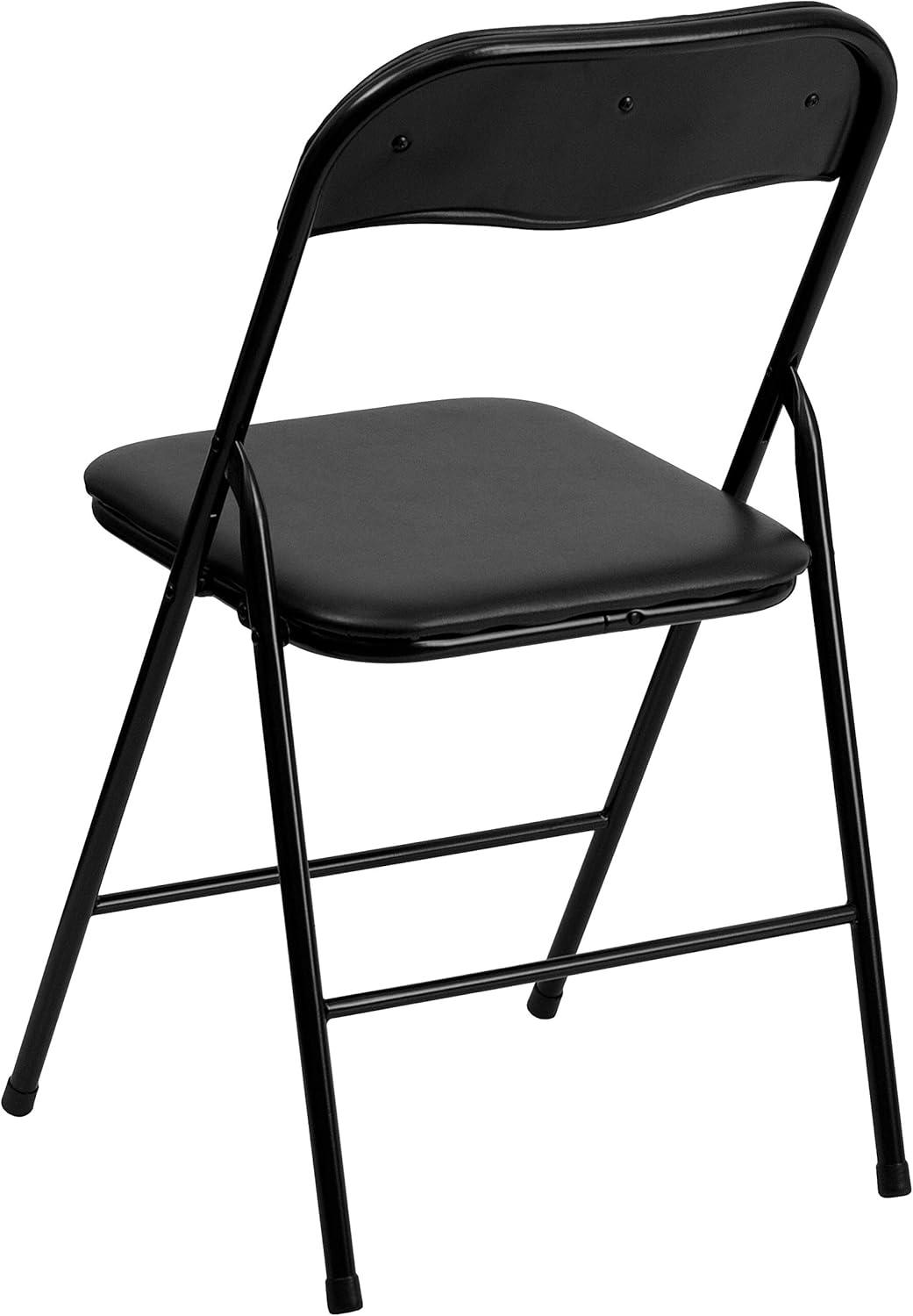 imageFlash Furniture Madison 5Piece Folding Card Table and Chairs Set Portable Event Table and Chairs Set for Indoor and Outdoor Gatherings GrayBlack