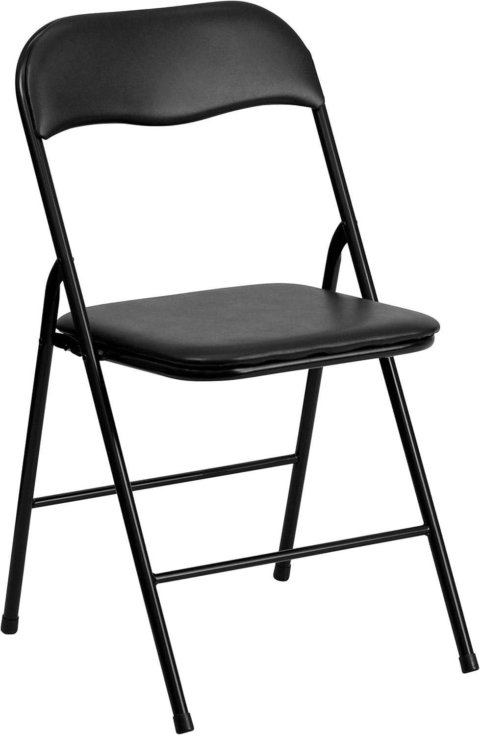 imageFlash Furniture Madison 5Piece Folding Card Table and Chairs Set Portable Event Table and Chairs Set for Indoor and Outdoor Gatherings GrayBlack