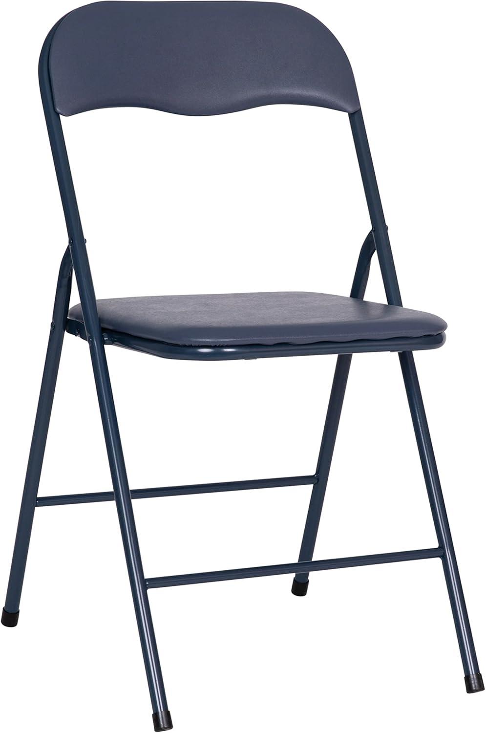 imageFlash Furniture Madison 5Piece Folding Card Table and Chairs Set Portable Event Table and Chairs Set for Indoor and Outdoor Gatherings GrayNavy