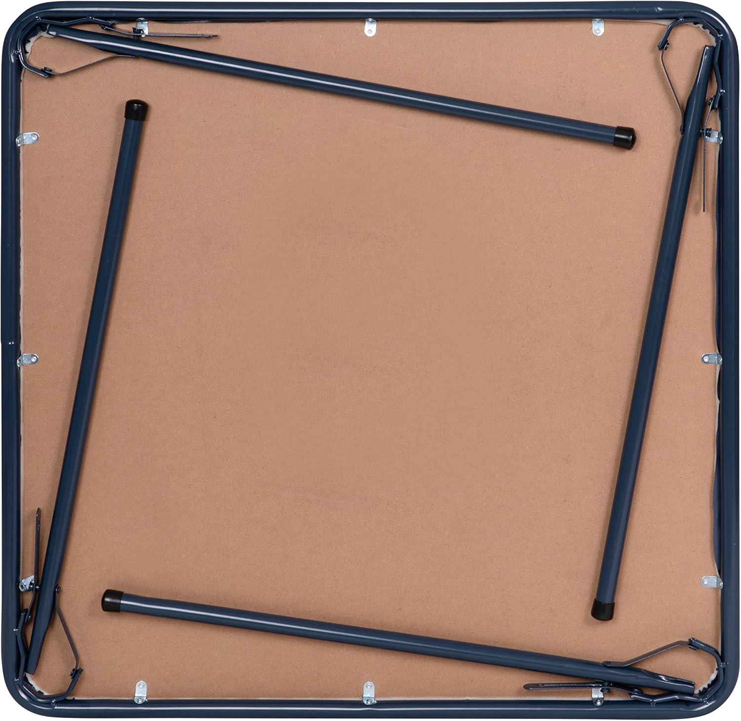 imageFlash Furniture Madison 5Piece Folding Card Table and Chairs Set Portable Event Table and Chairs Set for Indoor and Outdoor Gatherings GrayNavy