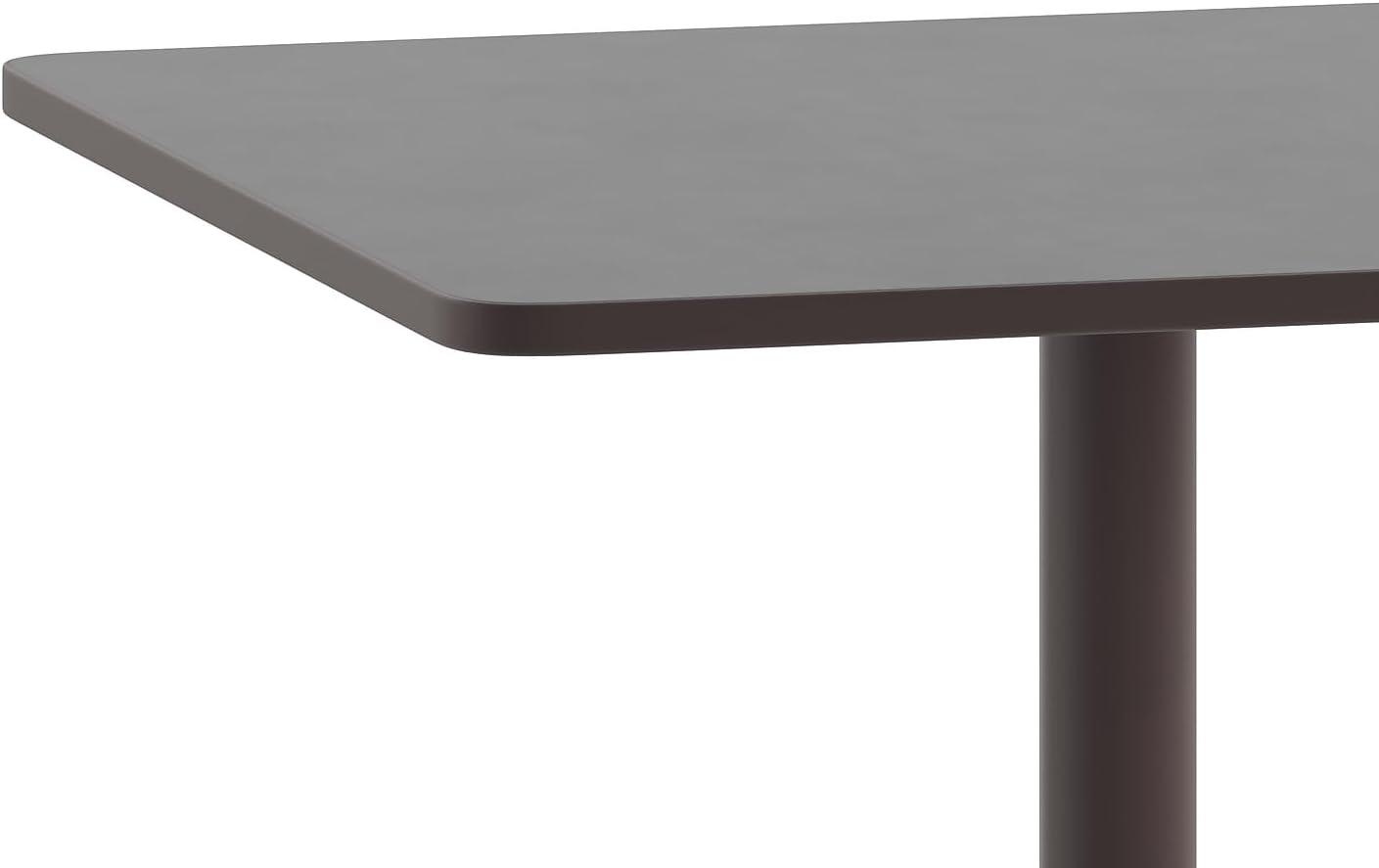 imageFlash Furniture Mellie Commercial Grade 275quot Square Aluminum IndoorOutdoor Table with BaseBronze