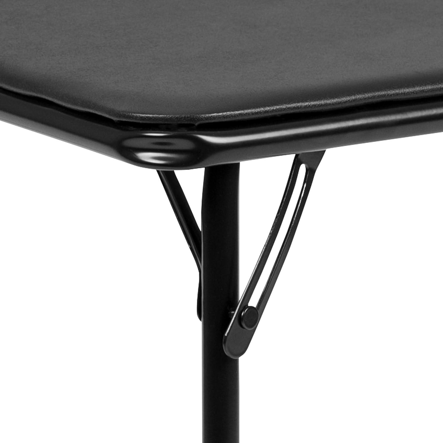 imageFlash Furniture Mindy Kids 3Piece Folding Square Table and Chairs Set for Daycare and Classrooms Childrens Activity TableChairs Set MulticolorBlack