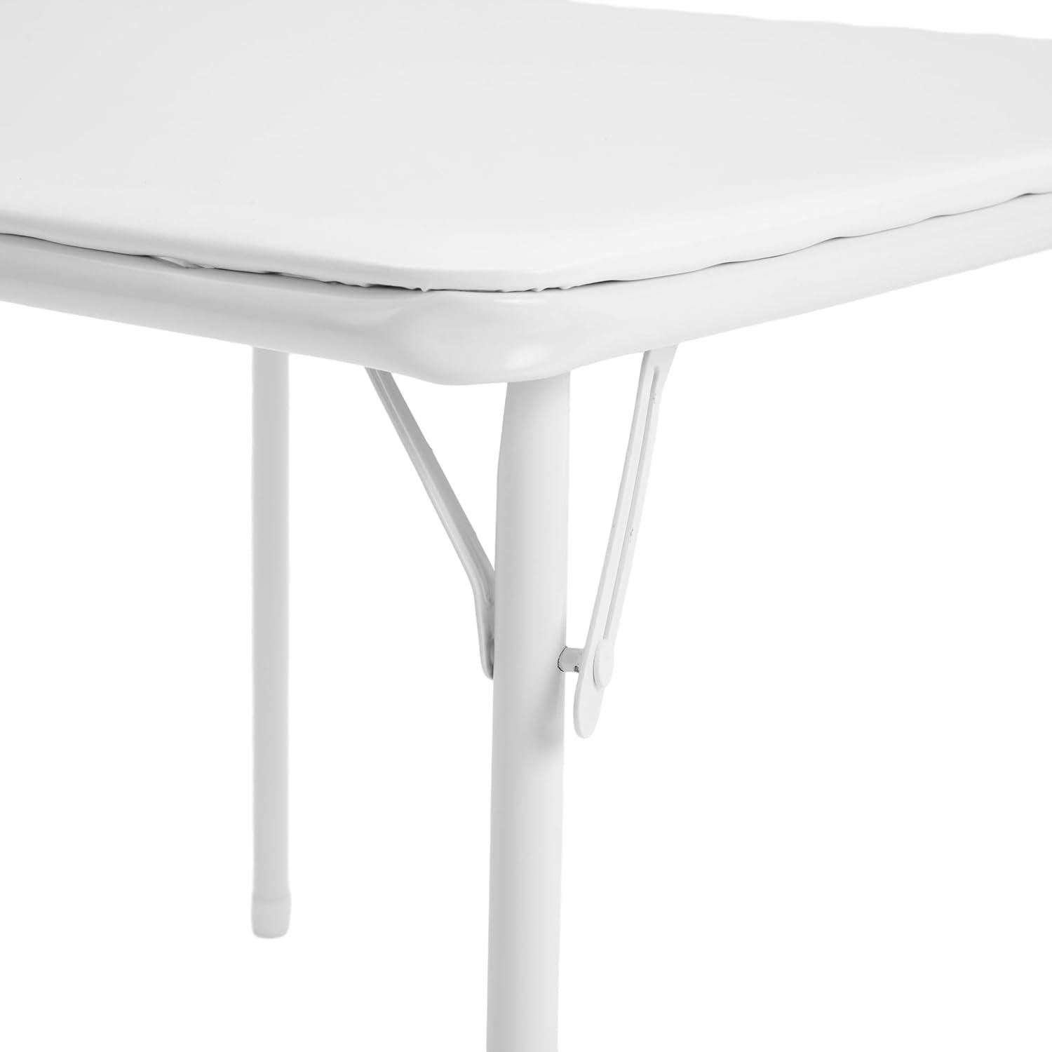 imageFlash Furniture Mindy Kids 3Piece Folding Square Table and Chairs Set for Daycare and Classrooms Childrens Activity TableChairs Set MulticolorWhite
