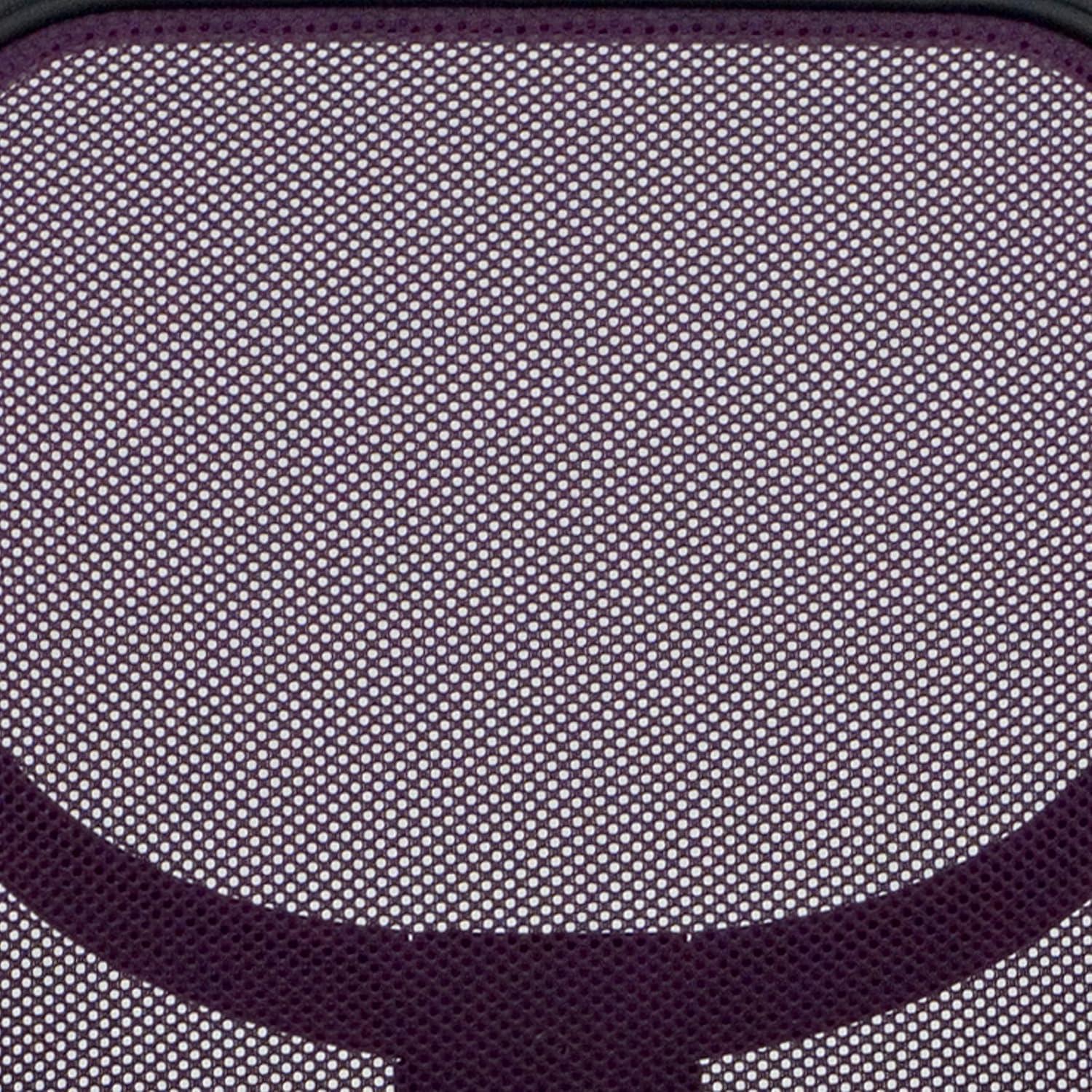 imageFlash Furniture Neri Low Back Black Mesh Swivel Task Office Chair with Curved Square BackPurple