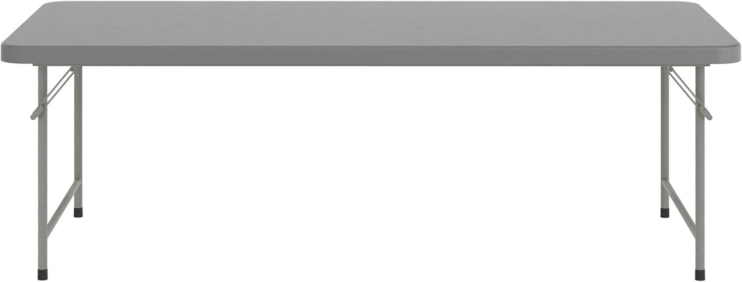 imageFlash Furniture Paige 493 Classroom Activity Table for School and Home HeavyDuty Rectangular Plastic Activity Table for Kids WhiteGranite Gray