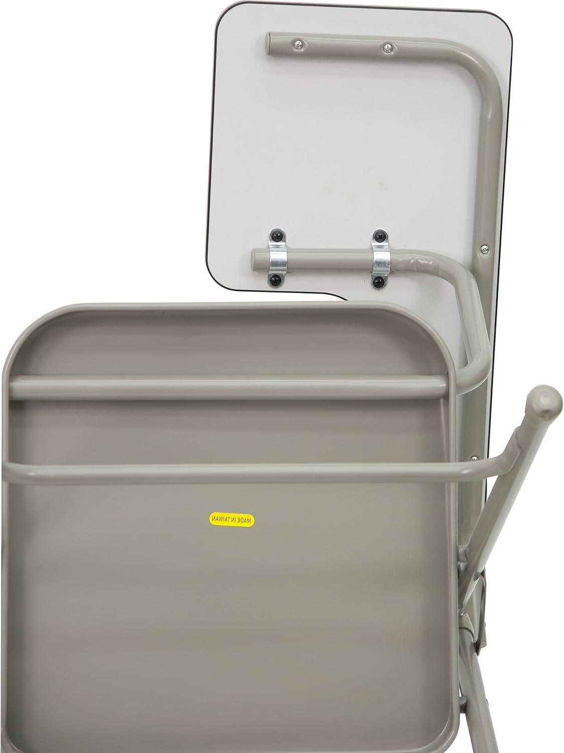 imageFlash Furniture Ralph Premium Steel Folding Chair with Left Handed Tablet ArmSet of 1