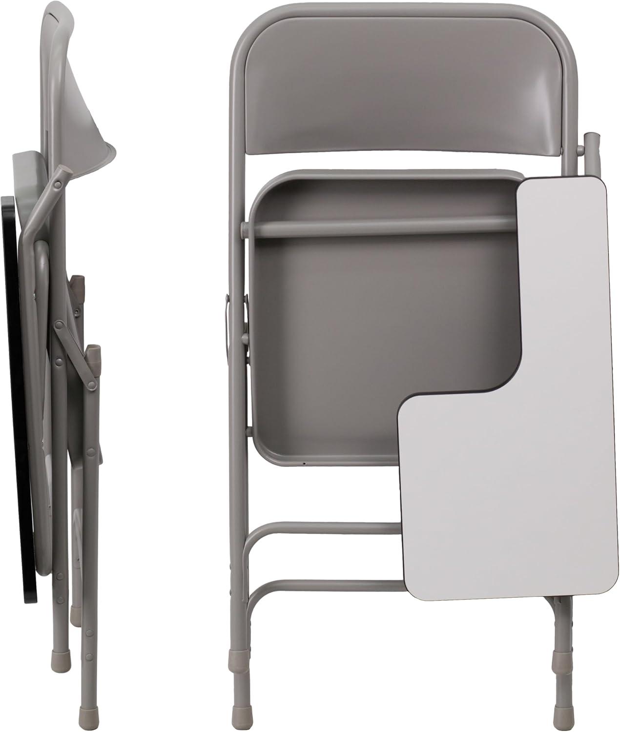 imageFlash Furniture Ralph Premium Steel Folding Chair with Left Handed Tablet ArmSet of 1