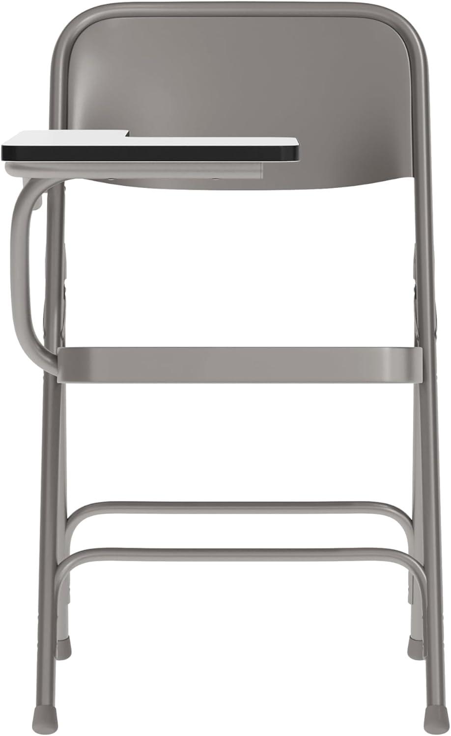 imageFlash Furniture Ralph Premium Steel Folding Chair with Right Handed Tablet ArmSet of 2
