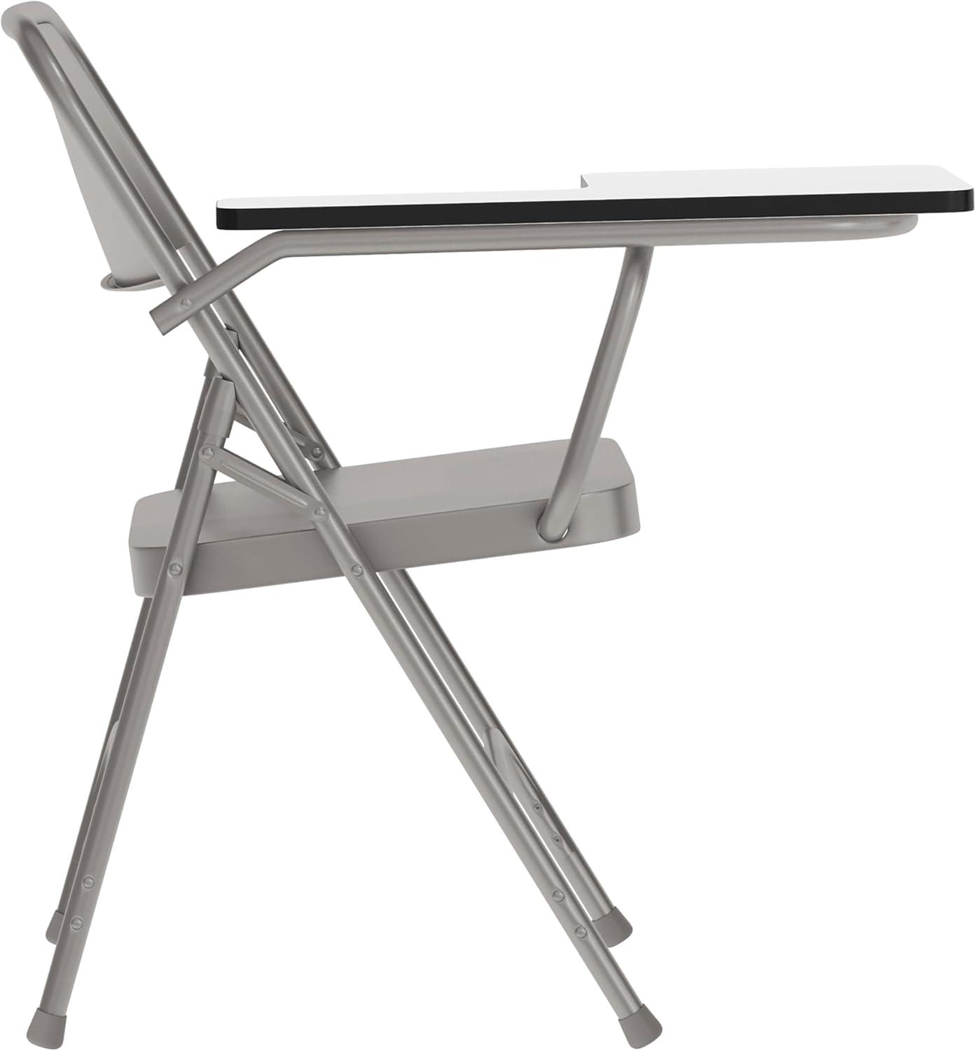 imageFlash Furniture Ralph Premium Steel Folding Chair with Right Handed Tablet ArmSet of 2