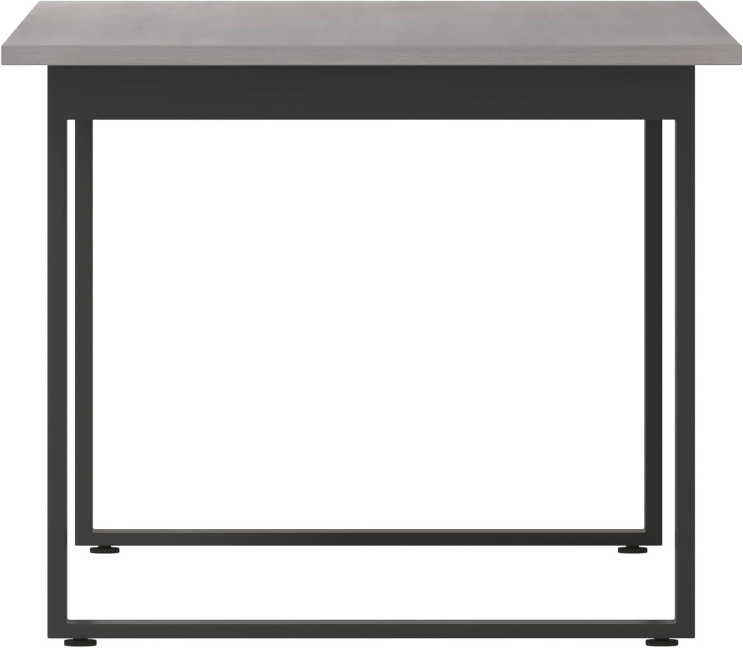 imageFlash Furniture Redmond Conference Table with UFrame Base Commercial Water and Scratch Resistant Laminate Finish PVC Edge Heavy Duty Steel Frame 72x36 WalnutGray Oak