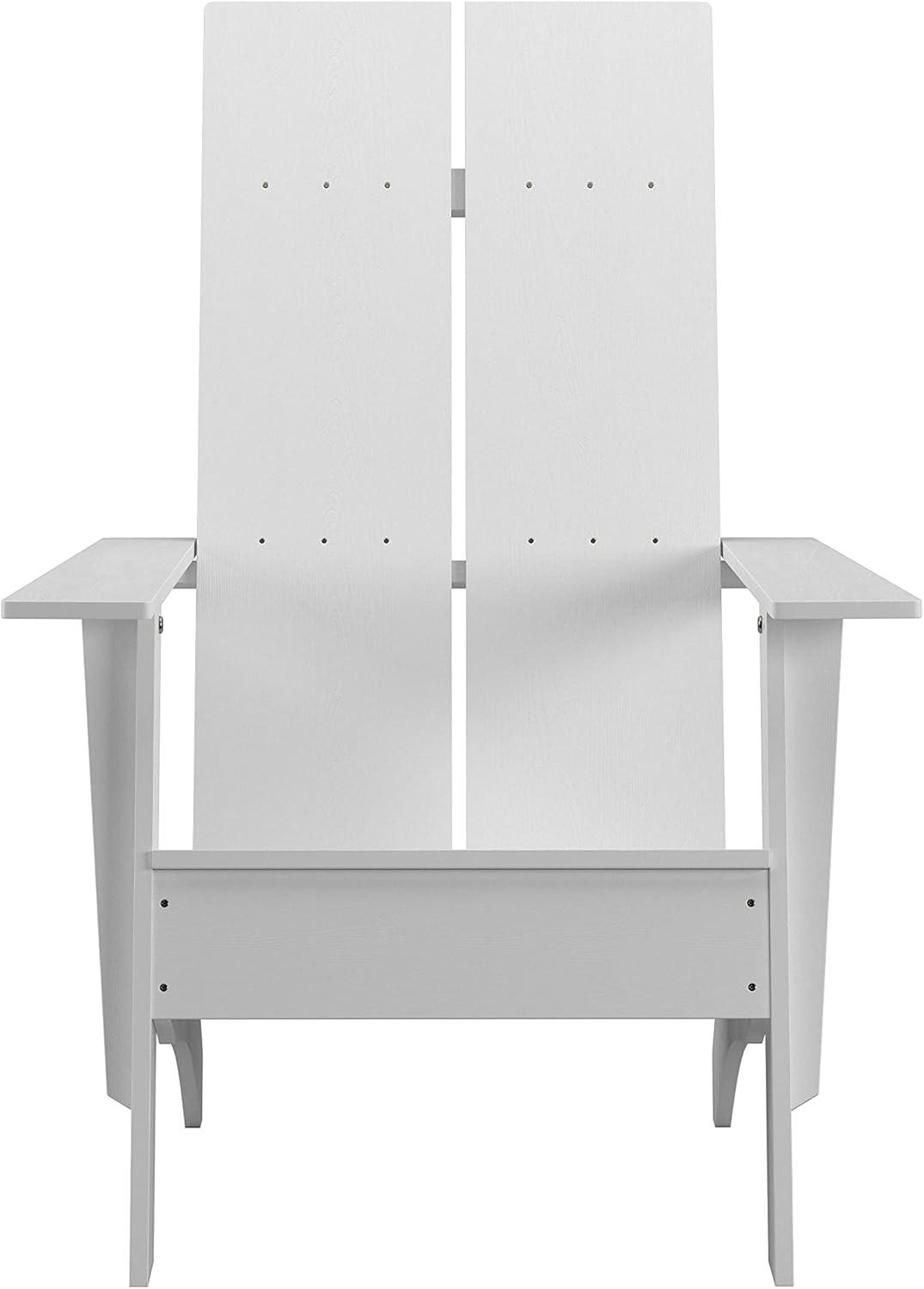 imageFlash Furniture Sawyer Modern Commercial 2Slat Back Adirondack Chair Navy Blue Commercial AllWeather Poly Resin Lounge ChairWhite