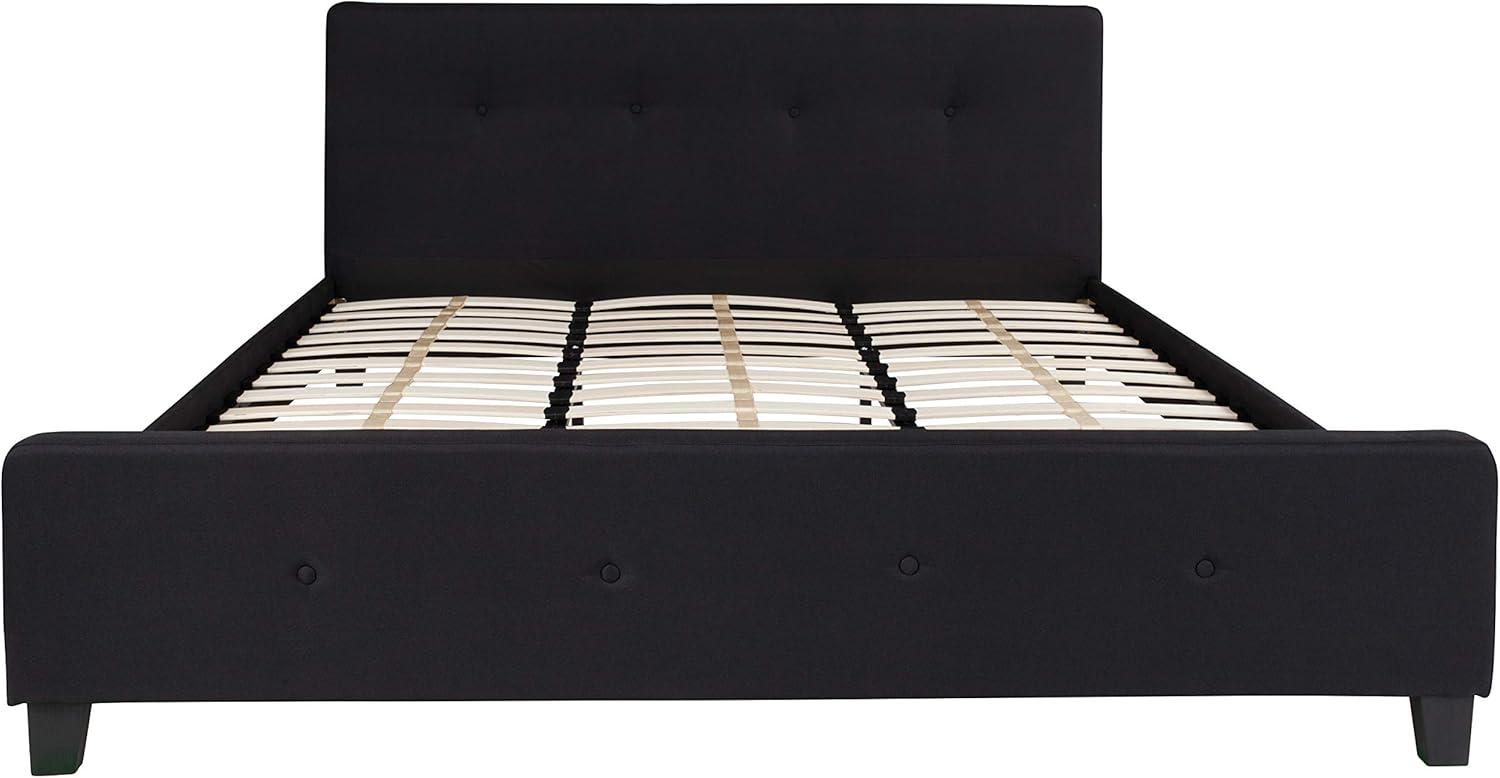 imageFlash Furniture Tribeca Full Size Tufted Upholstered Platform Bed in Black FabricBlack