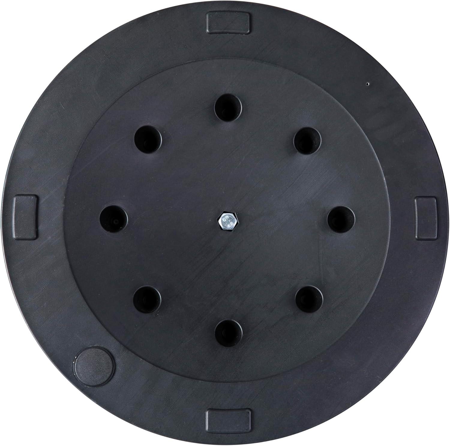 imageFlash Furniture Universal Black Cement Patio Umbrella Base with Weatherproof Plastic Polymer Coating 1925quot DiameterBronze
