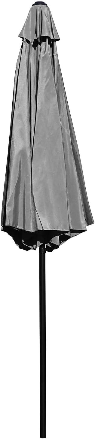 imageFlash Furniture Universal Black Cement Patio Umbrella Base with Weatherproof Plastic Polymer Coating 1925quot DiameterGray