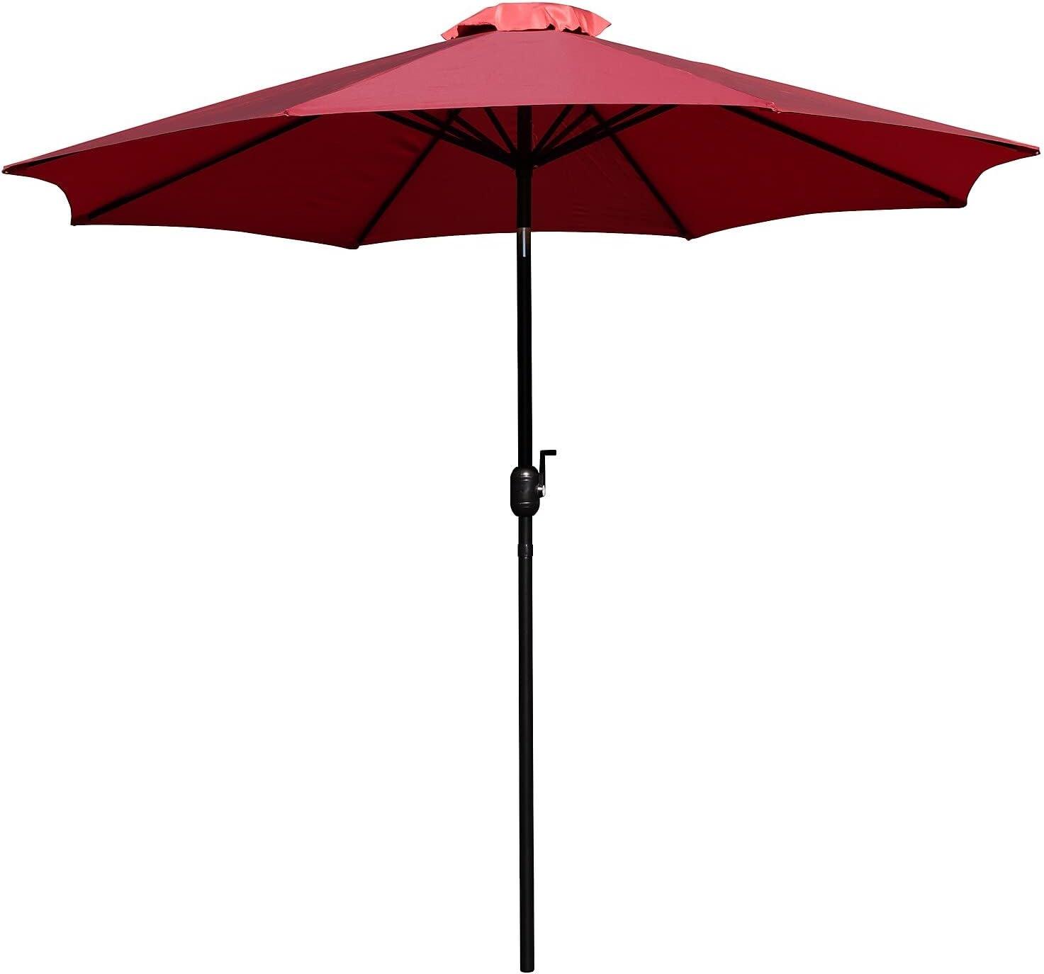 imageFlash Furniture Universal Black Cement Patio Umbrella Base with Weatherproof Plastic Polymer Coating 1925quot DiameterRed