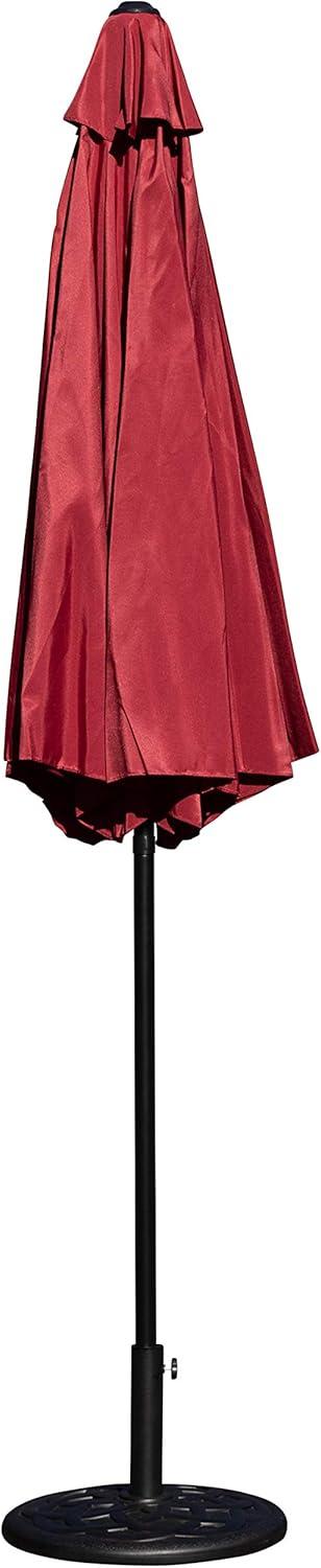 imageFlash Furniture Universal Black Cement Patio Umbrella Base with Weatherproof Plastic Polymer Coating 1925quot DiameterRed