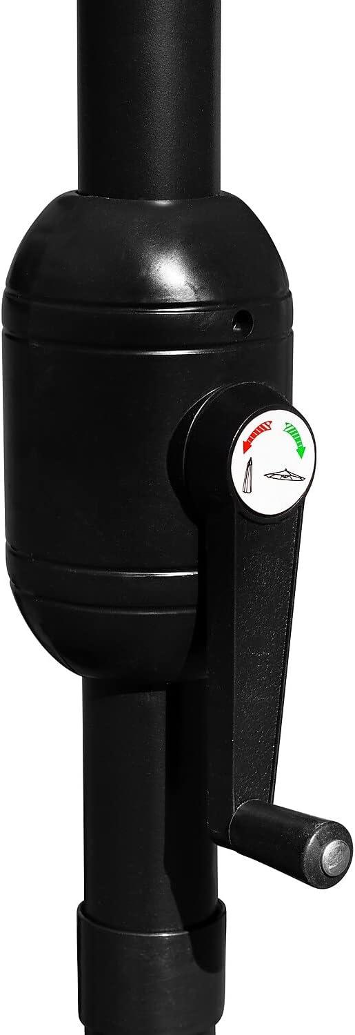 imageFlash Furniture Universal Black Cement Patio Umbrella Base with Weatherproof Plastic Polymer Coating 1925quot DiameterRed