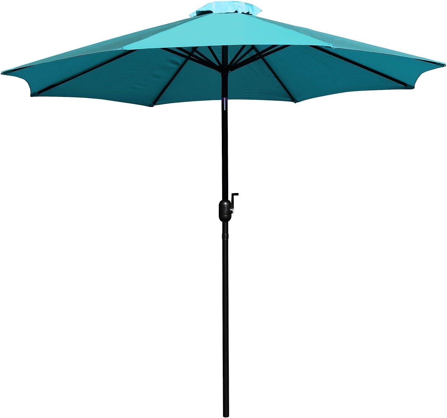 imageFlash Furniture Universal Black Cement Patio Umbrella Base with Weatherproof Plastic Polymer Coating 1925quot DiameterTeal