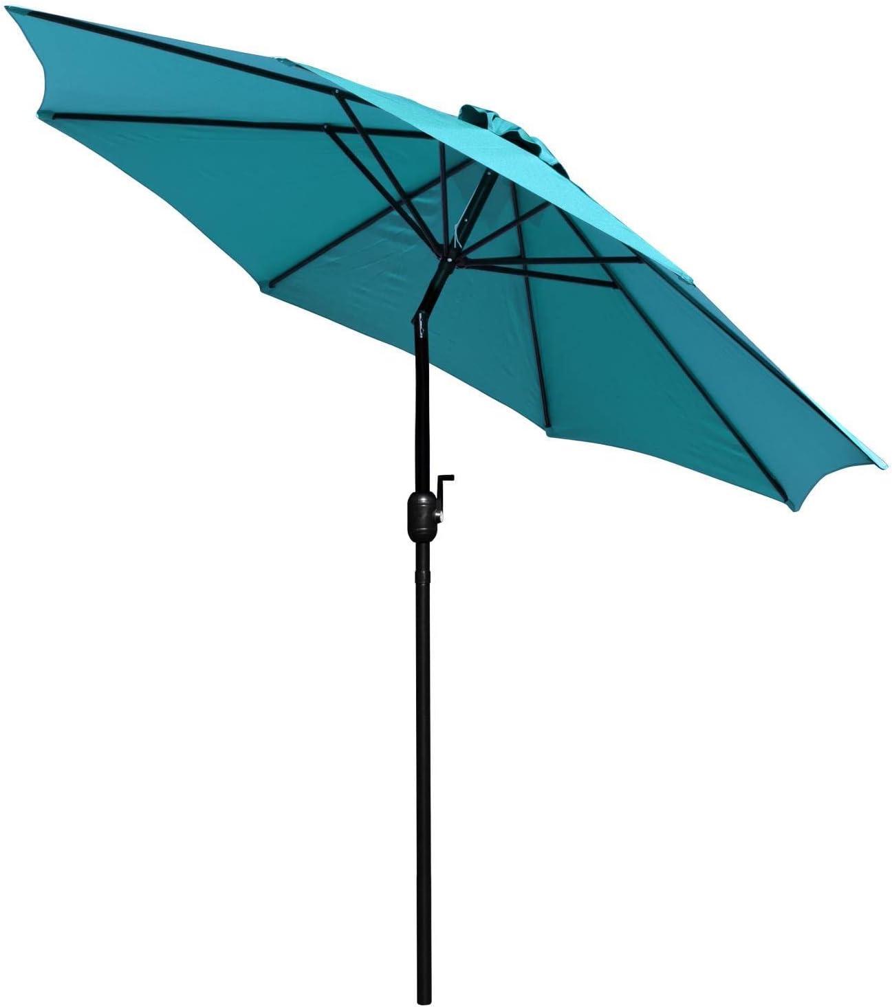imageFlash Furniture Universal Black Cement Patio Umbrella Base with Weatherproof Plastic Polymer Coating 1925quot DiameterTeal