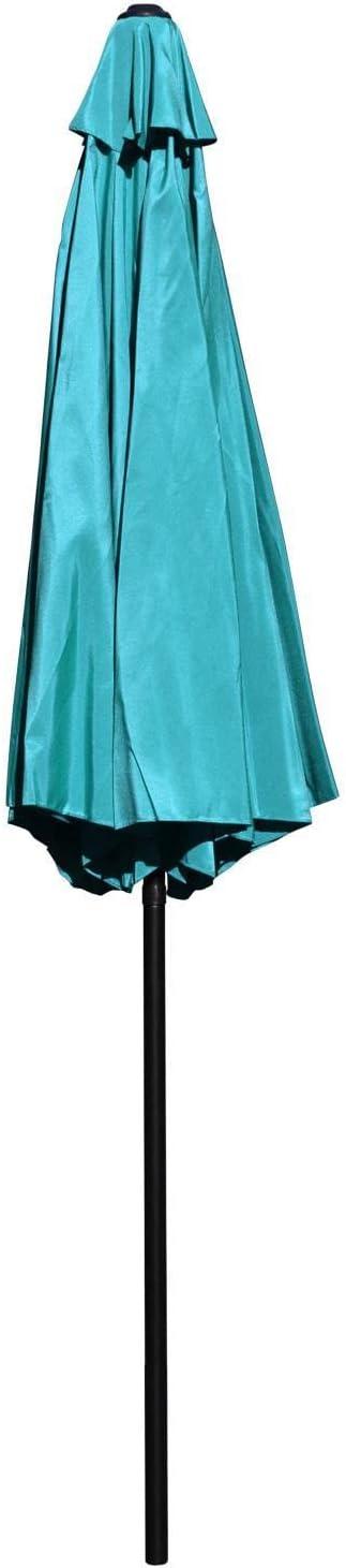 imageFlash Furniture Universal Black Cement Patio Umbrella Base with Weatherproof Plastic Polymer Coating 1925quot DiameterTeal