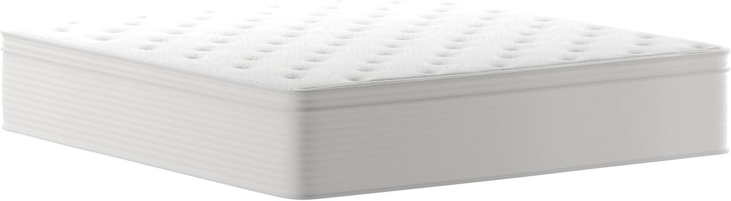 imageFlash Furniture Vista Hospitality Grade Commercial Mattress in a Box 14 Inch Premium Memory Foam Hybrid Pocket Spring Mattress Reinforced Edge Support Queen WhiteKing