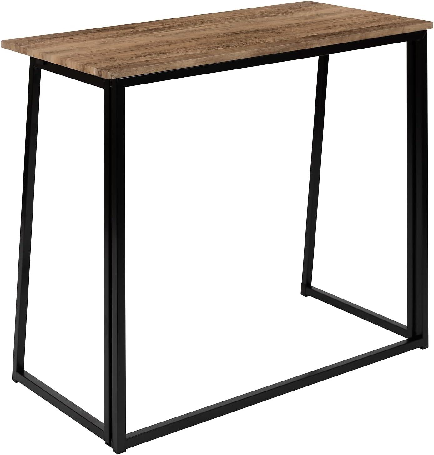 imageFlash Furniture Walker Small Rustic Natural Home Office Folding Computer Desk 36quotSet of 1