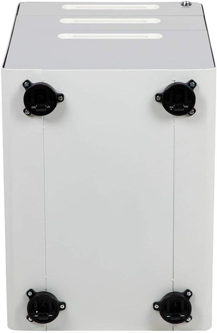 imageFlash Furniture Wren Ergonomic 3Drawer Mobile Locking Filing Cabinet with AntiTilt Mechanism ampamp LetterLegal Drawer White with Red FaceplateWhite