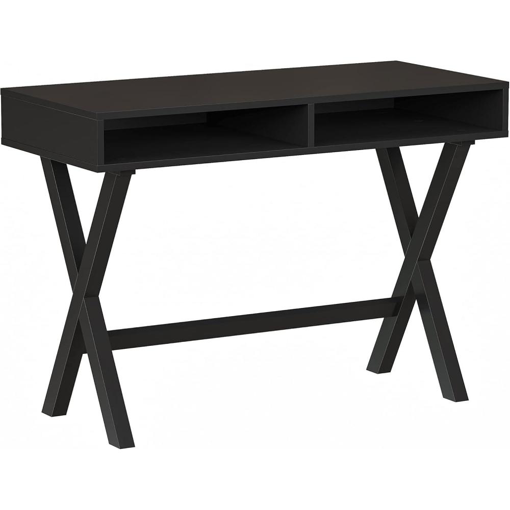 imageFlash Furniture Darla Computer Desk Black Home Office Desk with Storage Drawer 42quot Long Writing Desk for BedroomBlack