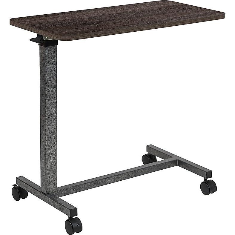 imageFlash Furniture Fenwick Adjustable Overbed Table with Wheels for Home and Hospital