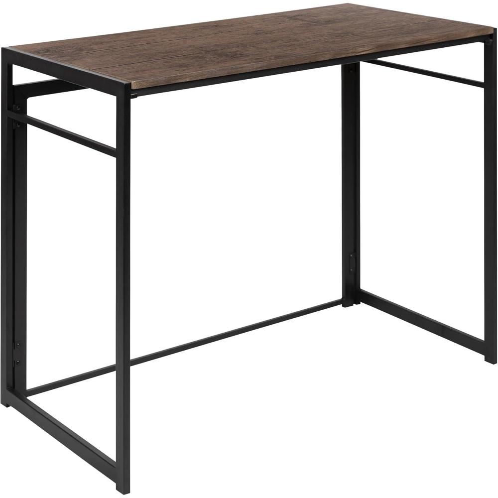 imageFlash Furniture Walker Rustic Home Office Folding Computer Desk 40quot
