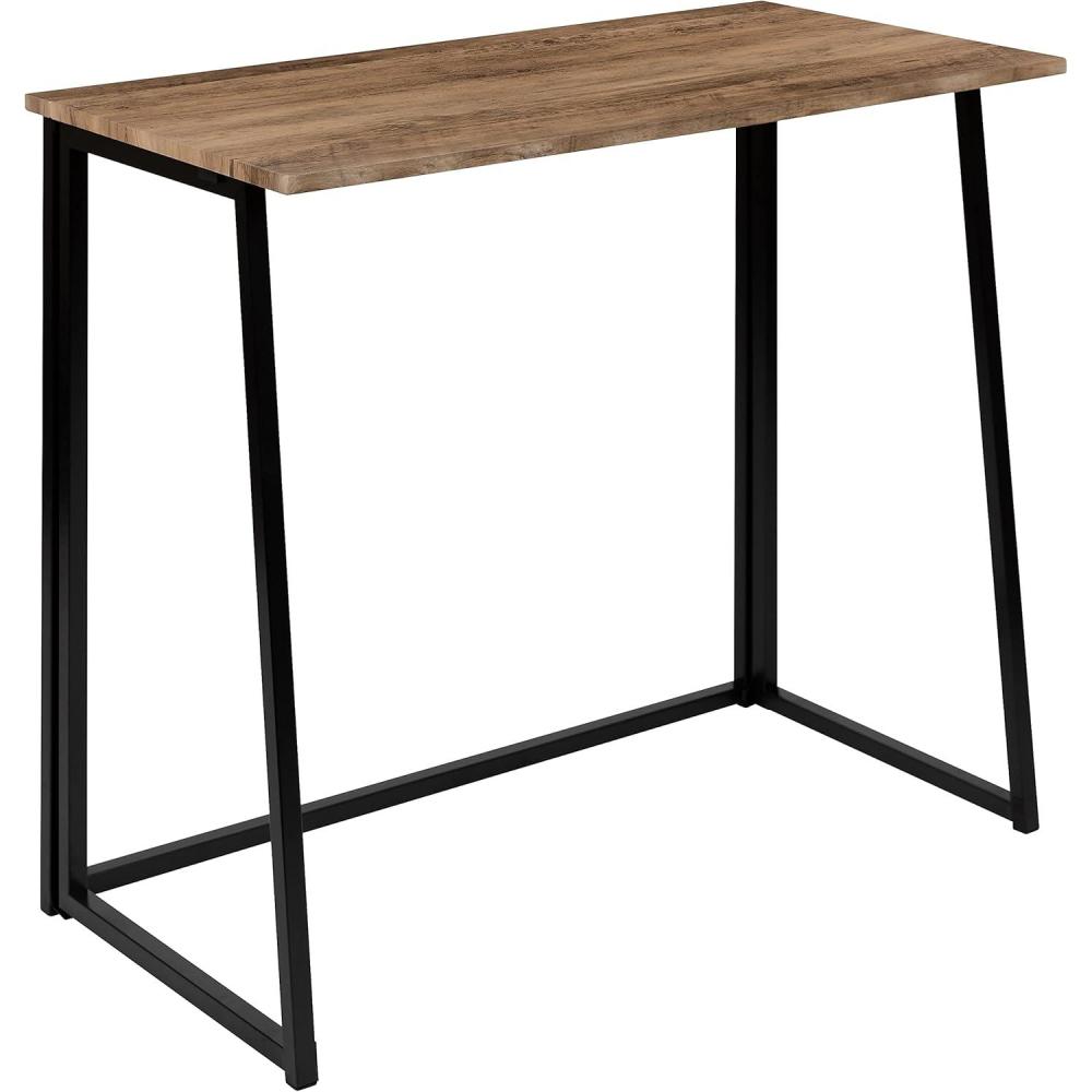 imageFlash Furniture Walker Small Rustic Natural Home Office Folding Computer Desk 36quotSet of 1