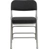 Flash Furniture 2 Pack HERCULES Series Premium Curved Triple Braced & Double Hinged Burgundy Fabric Metal Folding Chair(Black)