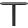 Flash Furniture 23.25″ Round Aluminum Indoor/Outdoor Bar Height Table with Flip-Up Top, Heavy-Duty Aluminum Flip-Up Top Cocktail Table, Silver(Black)