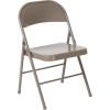 Flash Furniture 4 Pack HERCULES Series Double Braced Red Metal Folding Chair(Grey)